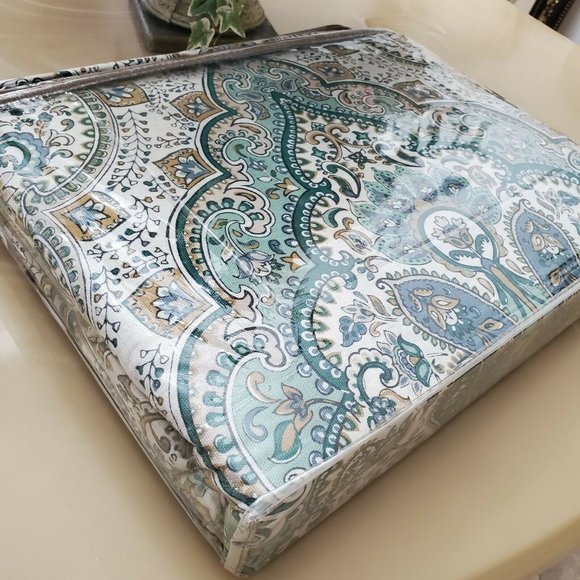 Nicole Miller Floral Medallion Paisley King 3 Pc 100% Cotton Duvet Cover Set - Picture 8 of 11